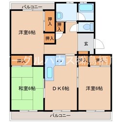 本町マンションIIの物件間取画像